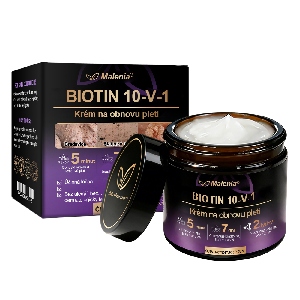 Malenia® Biotin 10 v 1 pleťový regenerační krém✨