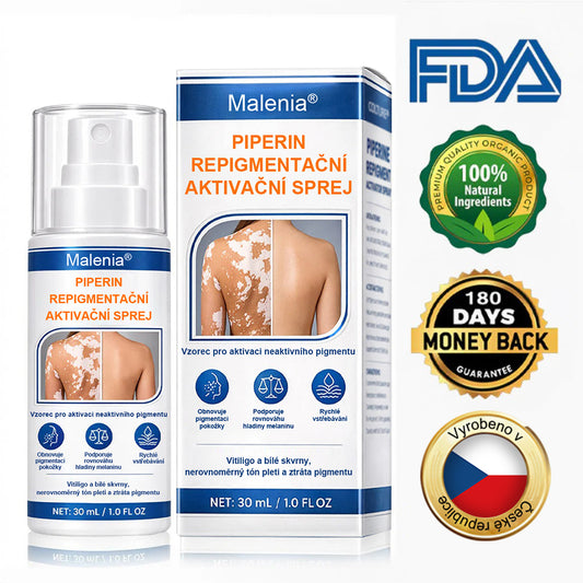 🌿🌿Malenia® Piperin Repigmentační aktivační sprej