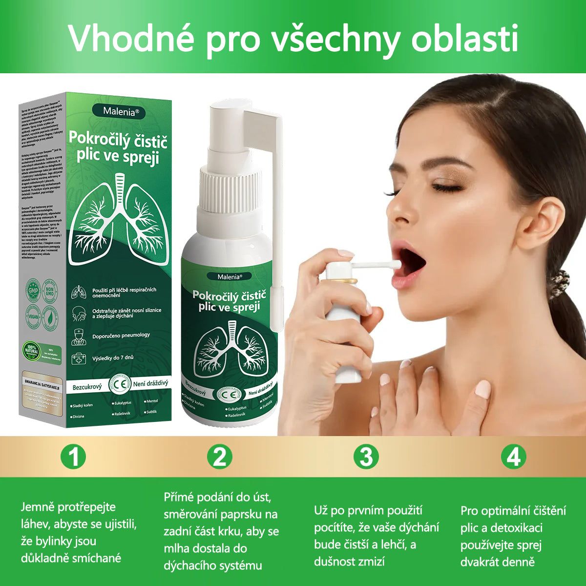 Malenia® Pokročilý plicní čisticí sprej ✨✨