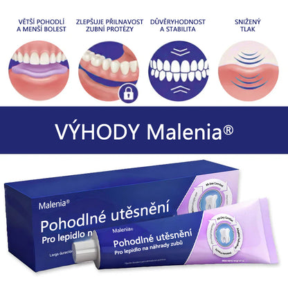 🔥🔥Malenia® Comfort Seal Pro – lepidlo na zubní protézy🦷💜S certifikátem FDA