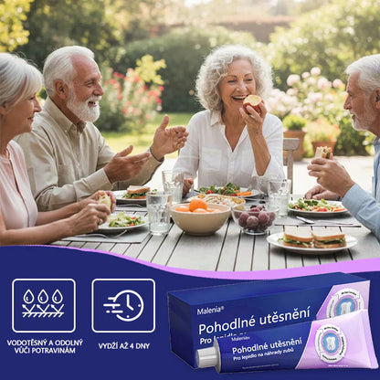 🔥🔥Malenia® Comfort Seal Pro – lepidlo na zubní protézy🦷💜S certifikátem FDA
