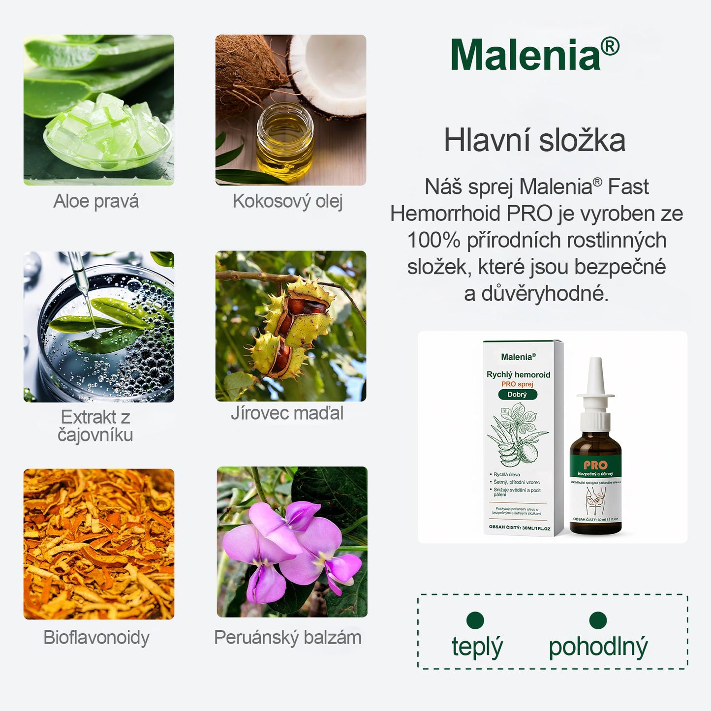 🎁🎁Malenia® Rychlý sprej proti hemoroidům PRO