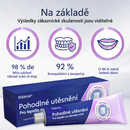 🔥🔥Malenia® Comfort Seal Pro – lepidlo na zubní protézy🦷💜S certifikátem FDA