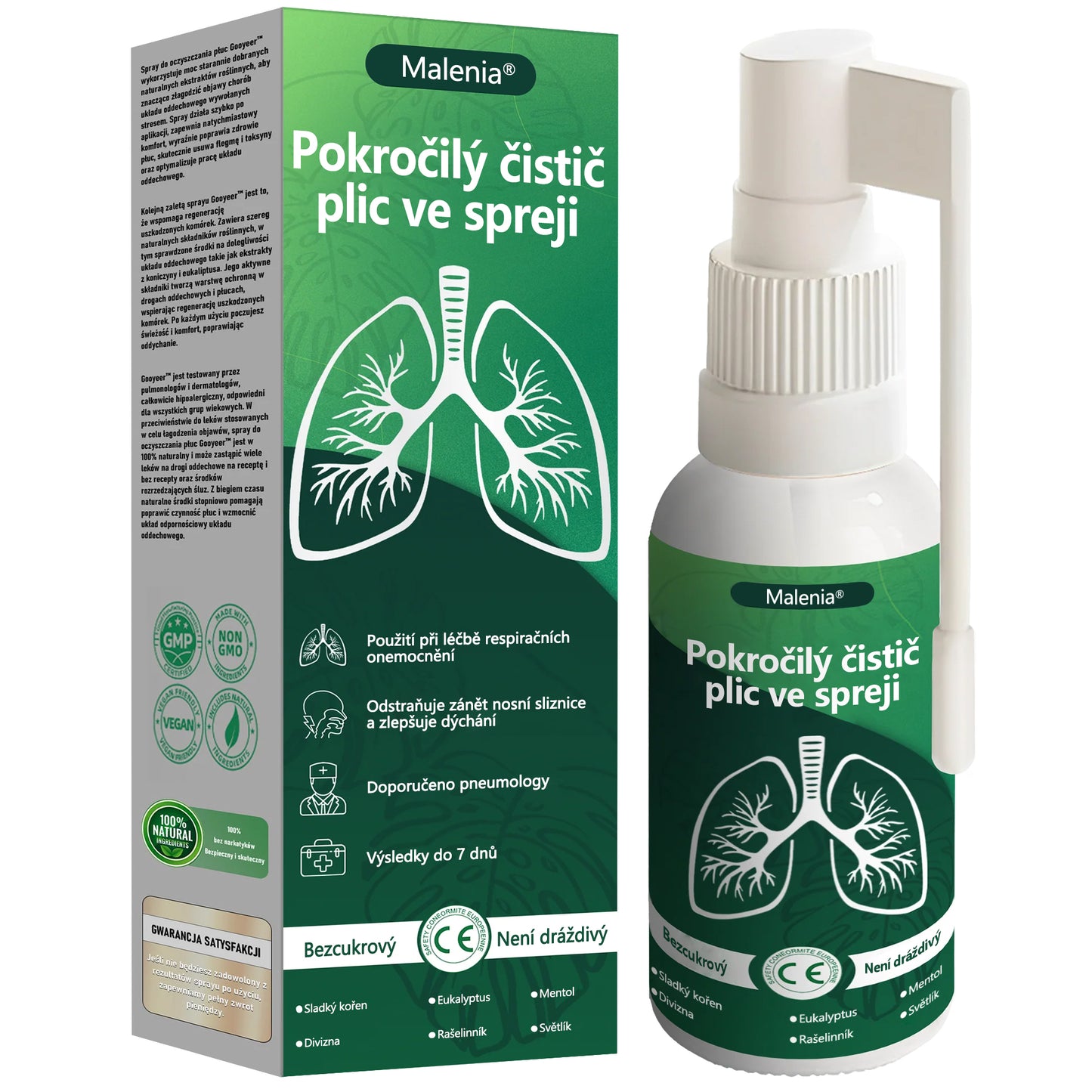 Malenia® Pokročilý plicní čisticí sprej ✨✨