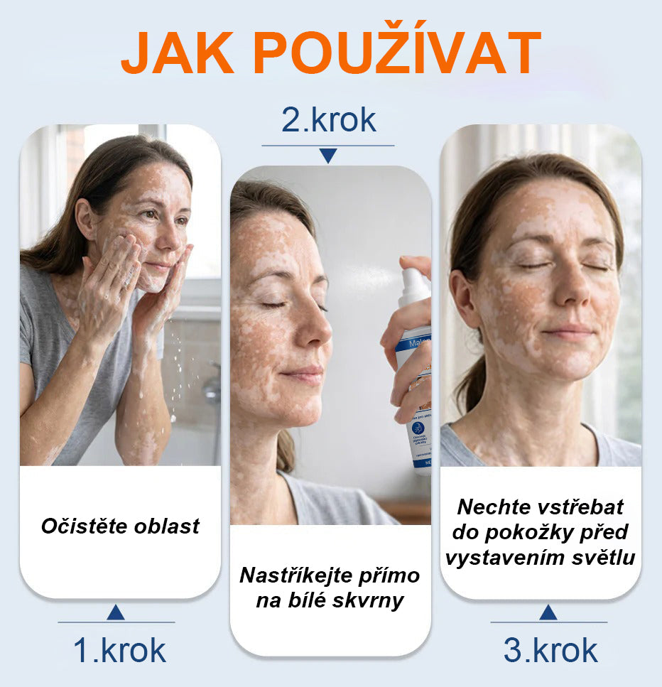 🌿🌿Malenia® Piperin Repigmentační aktivační sprej
