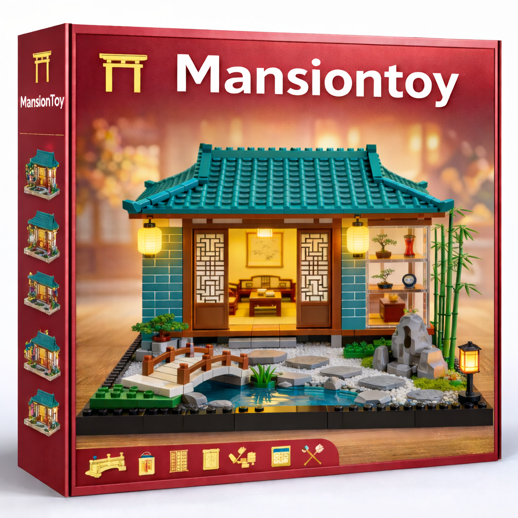 Oriental Garden House Building Set